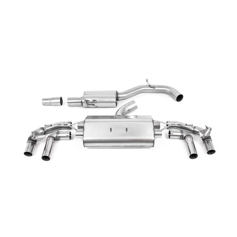 Ligne d échappement FAP Back inox MILLTEK VW Golf 8 R 320Ch