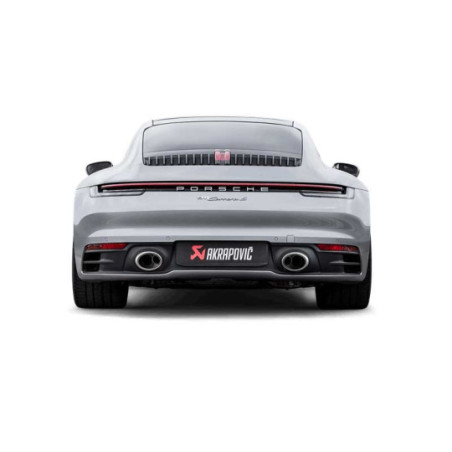 Silencieux d'échappement RACE AKRAPOVIC pour Porsche 992 Carrera / S / 4 / 4S + Cabriolet FAP (2019+)