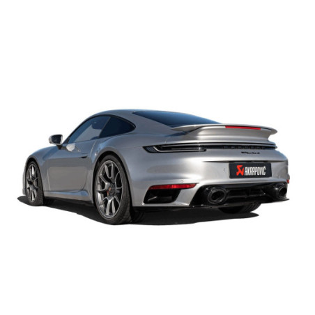 Silencieux d'échappement RACE AKRAPOVIC pour Porsche 992 Turbo + S FAP (2021+)