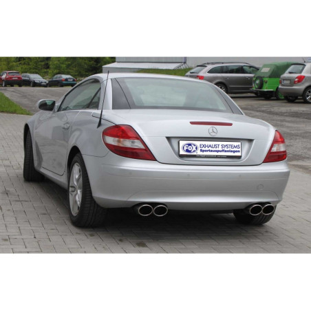 Ligne d'échappement inox FOX Mercedes SLK 200K R171 (2004+)