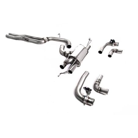 Ligne d'échappement FAP Back RACE inox MILLTEK Audi RS3 8Y Sportback 400Ch(2021à+)