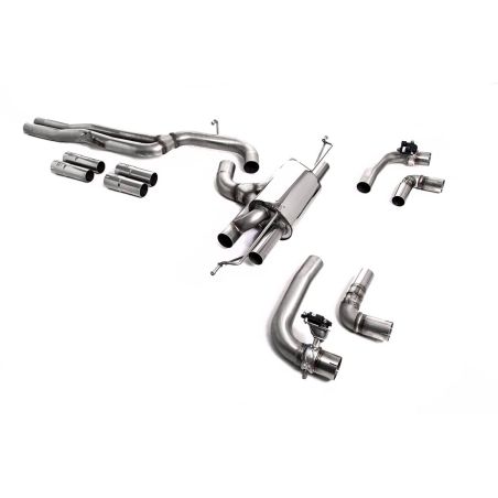 Ligne d'échappement FAP Back RACE inox MILLTEK Audi RS3 8Y Berline 400Ch(2021à+)