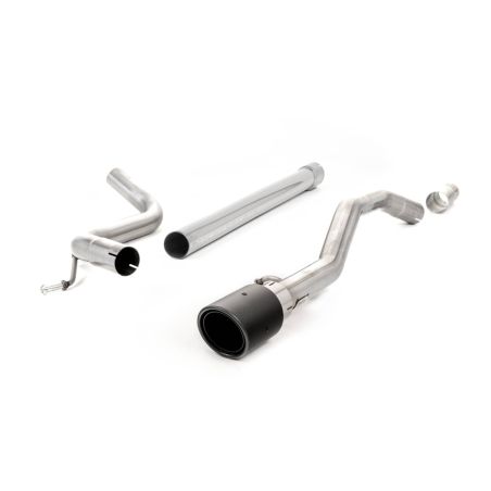 Ligne d'échappement Catback inox MILLTEK VW Up! 1.0TSI 90Ch (3 & 5 Portes)(2016à+) Embout Carbone