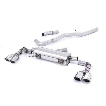 Ligne d'échappement Catback inox MILLTEK Audi S1 2.0 TFSI Quattro(2014à2018) Embout Chrome