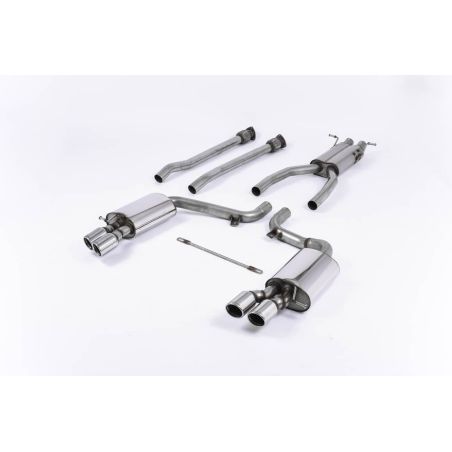 Ligne d'échappement Catback inox MILLTEK Audi S6 C6 5.2 V10 FSI Quattro(2006à2012) Embout Chrome