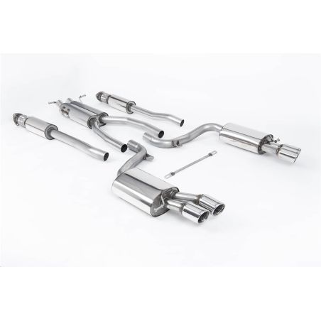 Ligne d'échappement Catback inox MILLTEK Audi S6 C6 5.2 V10 FSI Quattro(2006à2012) Embout Chrome