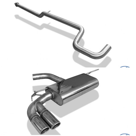 Ligne d'échappement inox FOX VW Golf 7.5 GTE 1.4 Facelift 150Ch (2017-2019)
