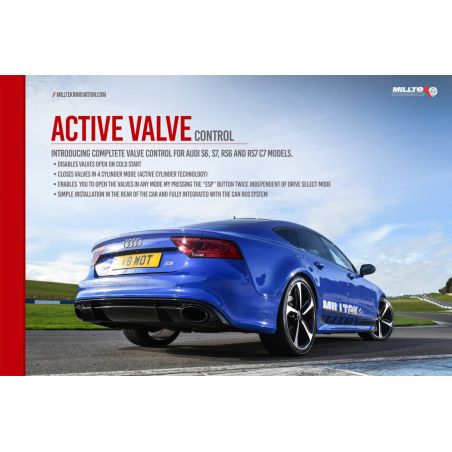 Active Valve Contrôle MILLTEK Audi S4 B9 3.0T V6 - Berline/Avant (Sans Différentiel Sport)(2016à+)