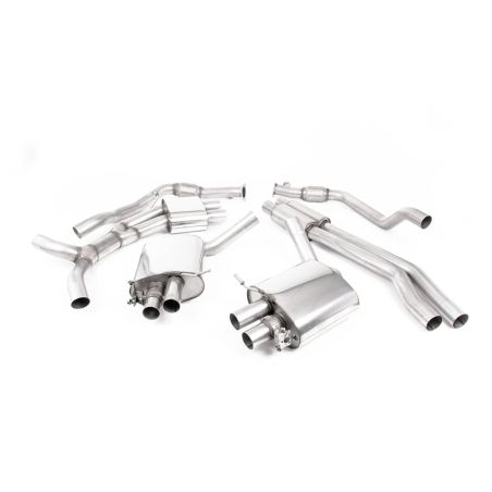 Ligne d'échappement Catback inox MILLTEK Audi RS5 B9.5 2.9 V6 Turbo Coupe - Sans FAP(2019à+) Embout Chrome