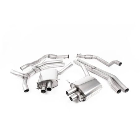 Ligne d'échappement Catback inox MILLTEK Audi RS5 B9.5 2.9 V6 Turbo Coupe - Sans FAP(2019à+) Embout Chrome