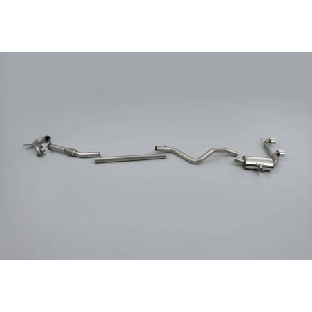 Ligne d'échappement Complète inox MILLTEK Renault Mégane 2 RS 225 2.0T(2004à2009) Embout Chrome