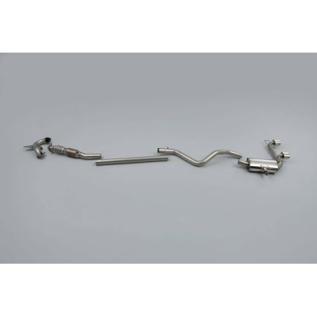 Ligne d'échappement Complète inox MILLTEK Renault Mégane 2 RS 225 2.0T(2004à2009) Embout Chrome