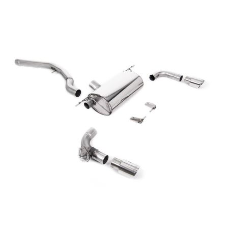 Ligne d'échappement FAP Back RACE inox MILLTEK BMW M240i F22 LCI Coupe (Non xDrive)- Avec FAP(2019à2020) Embout Chrome