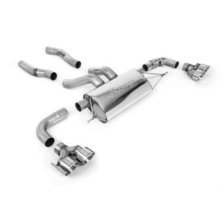 Ligne d'échappement FAP Back inox MILLTEK BMW M240i G42 (Xdrive)(2022à+) Embout Chrome