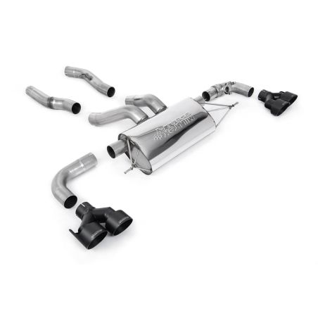 Ligne d'échappement FAP Back inox MILLTEK BMW M240i G42 (Xdrive)(2022à+) Embout Noir