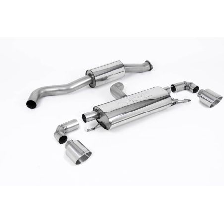 Ligne d'échappement FAP Back inox MILLTEK Toyota Yaris GR & GR Circuit Pack 1.6T - Avec FAP(2020à+) Embout Chrome