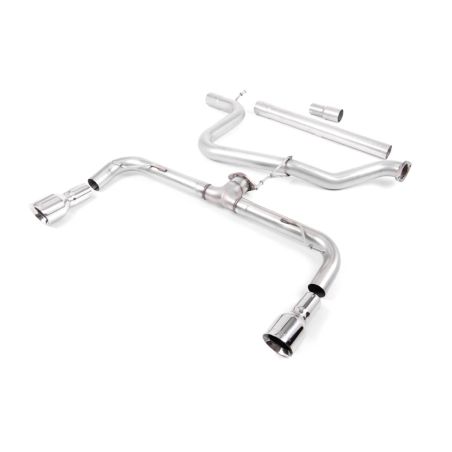 Ligne d'échappement Catback inox MILLTEK VW Golf 7 GTD 2.0 TDI 184Ch(2013à2016) Embout Chrome