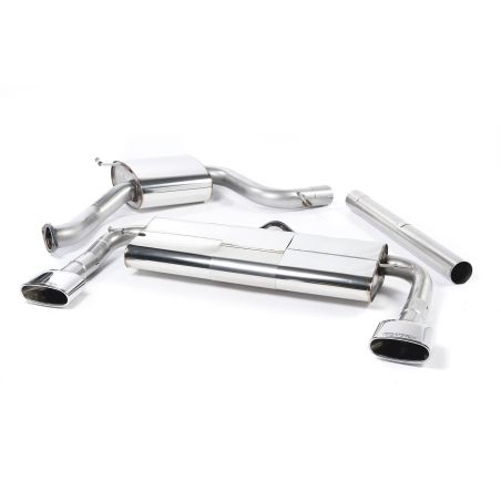 Ligne d'échappement Catback inox MILLTEK Seat Leon Cupra 280 & 290 2.0 TSI - Sans FAP(2014à2017) Embout Chrome