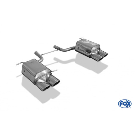 Ligne d'échappement inox FOX Mercedes SLK 200K R171 (2004+)