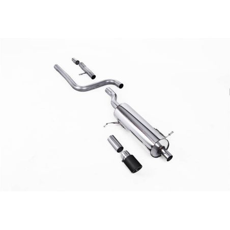 Ligne d'échappement FAP Back inox MILLTEK Ford Fiesta Mk8 1.0T EcoBoost ST-Line (155Ch Hybrid) (2020à+) Embout Carbone