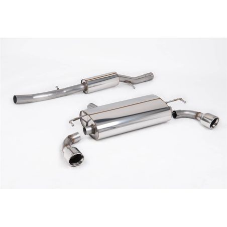 Ligne d'échappement Catback inox MILLTEK VW Golf 4 R32 3.2 V6 4WD(2002à2005) Embout Chrome