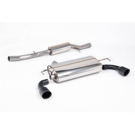 Ligne d'échappement Catback inox MILLTEK VW Golf 4 R32 3.2 V6 4WD(2002à2005) Embout Noir