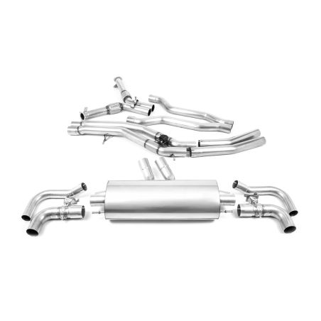 Ligne d'échappement Catback inox MILLTEK Audi RSQ8 4.0 V8 - Sans FAP(2020à+)