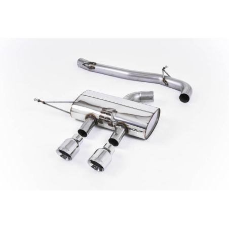 Ligne d'échappement Catback RACE inox MILLTEK VW Golf 6 R 2.0 TFSI 270Ch(2009à2013) Embout Chrome