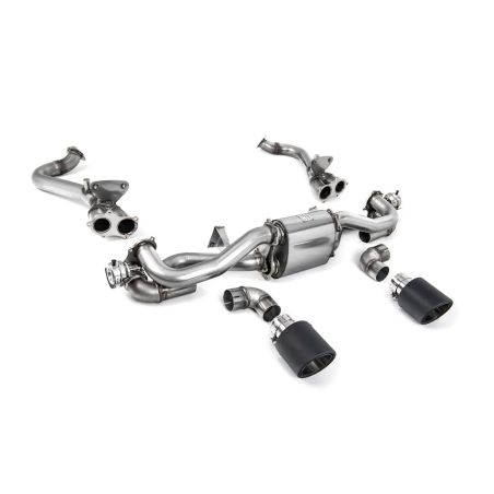 Ligne d'échappement Catback inox MILLTEK Porsche Cayman 718 GT4 4.0 (Avant -02/2020)(2019à2020) Embout Carbone