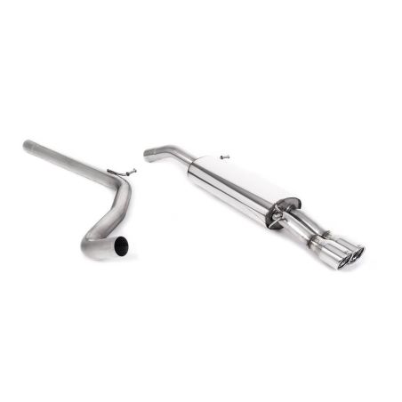 Ligne d'échappement Catback inox MILLTEK Seat Ibiza 1.9 TDi 130Ch/160Ch(2003à2007) Embout Chrome