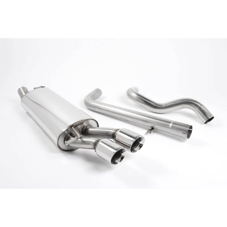 Ligne d'échappement Catback inox MILLTEK VW Golf 4 1.9 TDI PD & non-PD(2000à2004) Embout Chrome