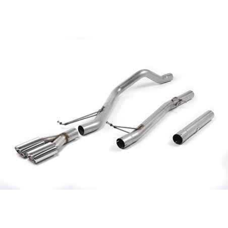 Ligne d'échappement Catback inox MILLTEK VW Transporter T5LWB - 1.9 TDi (85Ch/104Ch) 2WD/4WD(2003à2009) Embout Chrome