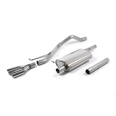 Ligne d'échappement Catback inox MILLTEK VW Transporter T6LWB 150/180/204Ch 2.0l BiTDI 2WD/4WD(2015à+) Embout Chrome