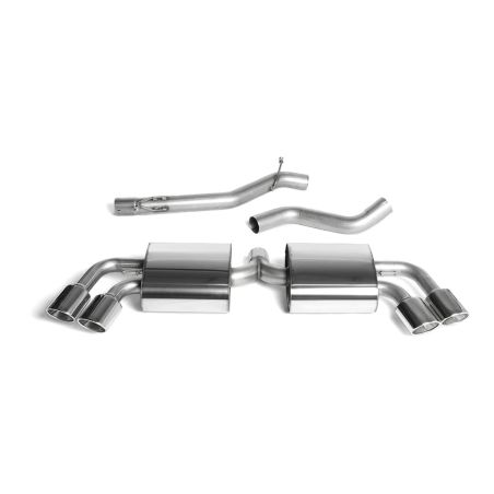 Ligne d'échappement Catback inox MILLTEK Audi TTS 8J 2.0 TFSi MK2(2008à2014) Embout Chrome