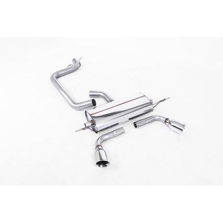 Ligne d'échappement Catback inox MILLTEK Audi TT 8J 2.0 TFSi 2WD MK2(2006à2011) Embout Chrome