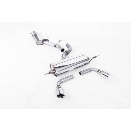 Ligne d'échappement Catback inox MILLTEK Audi TT 8J 3.2 Quattro MK2(2006à2010) Embout Chrome