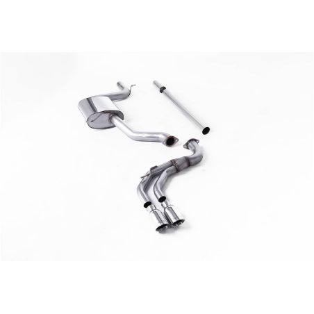 Ligne d'échappement CAT/FAP Back inox MILLTEK VW Golf 7.5 1.5TSI Evo GT & R-Line -Avec/sans FAP(2017à2021) Embout Chrome