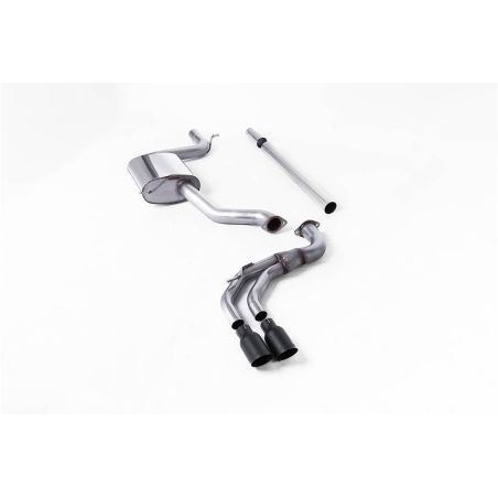 Ligne d'échappement Catback inox MILLTEK Seat Leon FR 1.8 TSI 180Ch SC & 5 Portes(2013à2018) Embout Noir