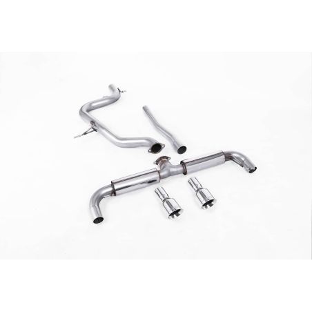 Ligne d'échappement FAP Back inox MILLTEK VW Golf 6 GTD 2.0 TDI 170Ch(2009à2013) Embout Chrome