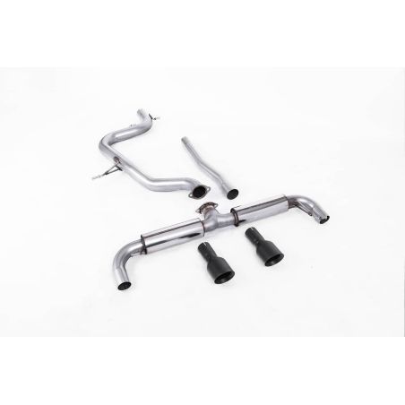 Ligne d'échappement FAP Back inox MILLTEK VW Golf 6 GTD 2.0 TDI 170Ch(2009à2013) Embout Noir