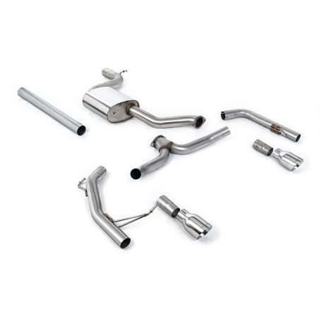 Ligne d'échappement Catback inox MILLTEK VW Jetta Mk7 (MQB) GLi 2.0T(2019à+) Embout Chrome