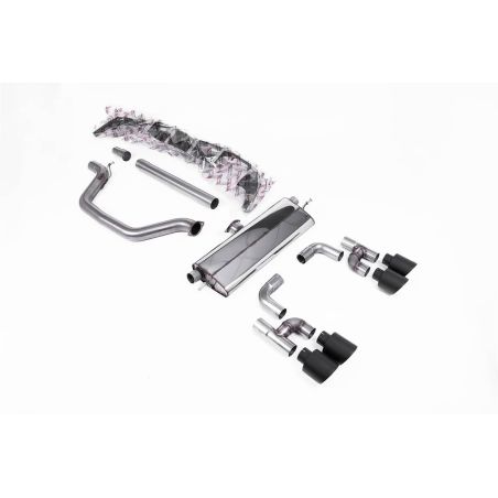 Ligne d'échappement FAP Back inox MILLTEK VW Golf 8 GTi 245Ch (Look 8R)(2020à+) Embout Noir