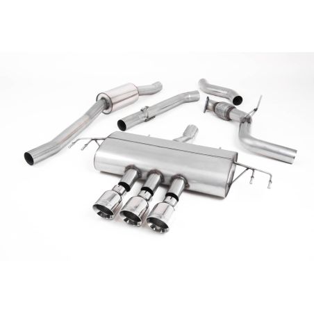 Ligne d'échappement CAT/FAP Back inox MILLTEK Honda Civic Type R FK8 2.0 i-VTEC (Avec/sans FAP)(2017à+) Embout Chrome