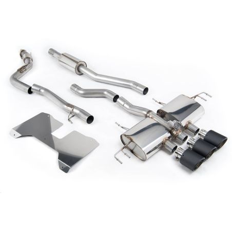 Ligne d'échappement CAT/FAP Back inox MILLTEK Honda Civic Type R FL5 2.0 i-VTEC - (Avec/sans FAP)(2022à+) Embout Carbone