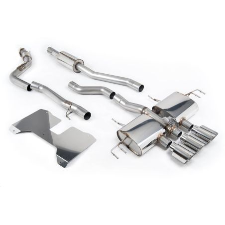 Ligne d'échappement CAT/FAP Back inox MILLTEK Honda Civic Type R FL5 2.0 i-VTEC - (Avec/sans FAP)(2022à+) Embout Chrome