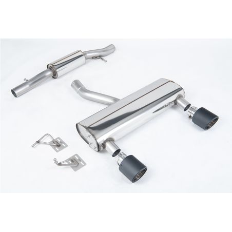 Ligne d'échappement Catback inox MILLTEK Audi TT 8N 3.2 V6 Quattro Coupe/Roadster(2003à2006) Embout Carbone