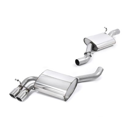 Ligne d'échappement Catback inox MILLTEK Audi S3 8P 2.0 T Quattro Sportback(2007à2012) Embout Chrome