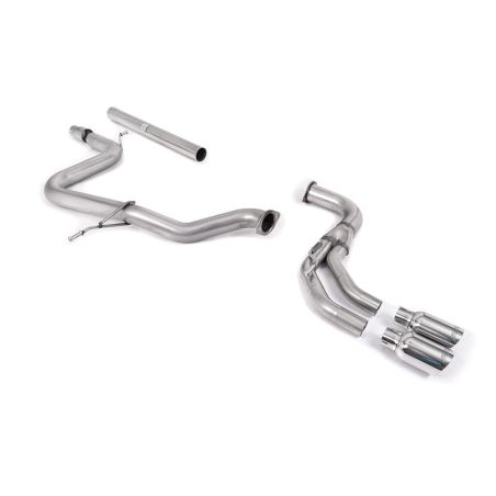 Ligne d'échappement Catback inox MILLTEK Audi A3 2.0 TDI 184Ch 2WD (3 Portes/Sportback)(2013à2020) Embout Chrome