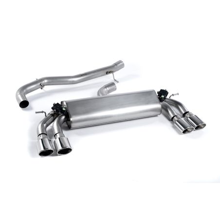 Ligne d'échappement Catback inox MILLTEK Audi S3 8V 3 Portes - Sans FAP(2013à2018) Embout Chrome