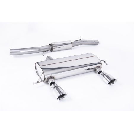 Ligne d'échappement Catback RACE inox MILLTEK Audi TT 8N 180 / 225 Quattro Coupe/Roadster(1998à2006) Embout Chrome